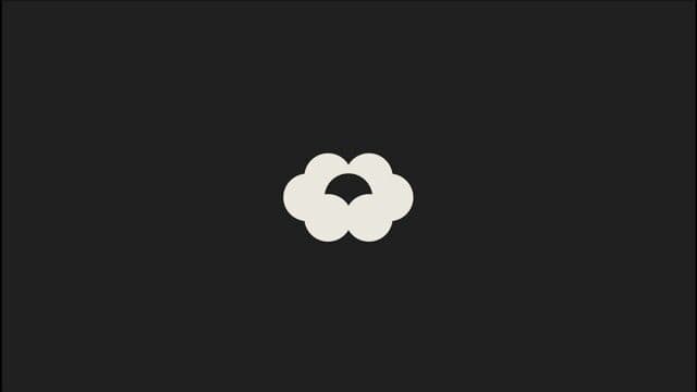 Morphing logo loader with vertical slide transition on slowrat.design