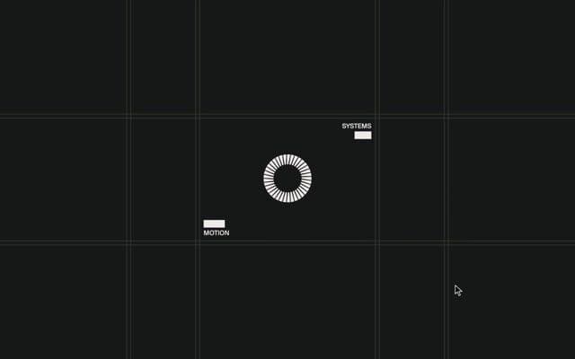 Preloader ring that grows into the brand mark and opens onto a scaled-up hero on atlasmotion.com