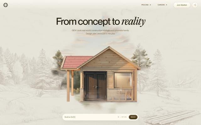 Sketch-to-3D Construction Hero on usegen1.com