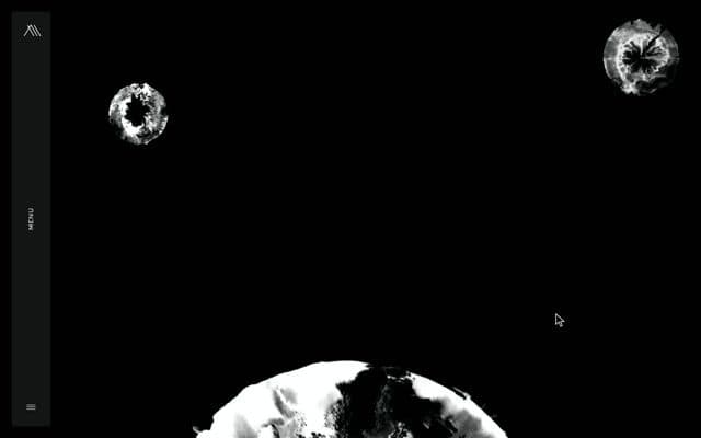 Scroll-scrubbed ink dissolve from one photo into another on millemannwines.fr