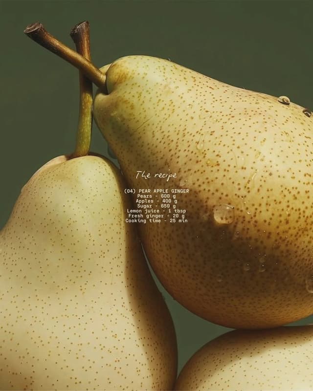 Macro photography background with overlaid recipe typography on instagram.com