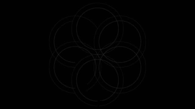 Geometric logo reveal with construction grid animation on gardedesign.com