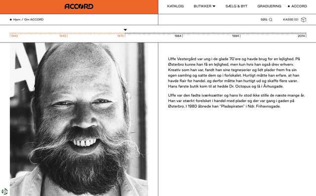 Editorial Split Timeline Section on accord.dk
