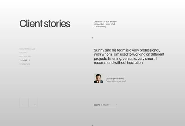 Editorial Client Stories on trionn.com