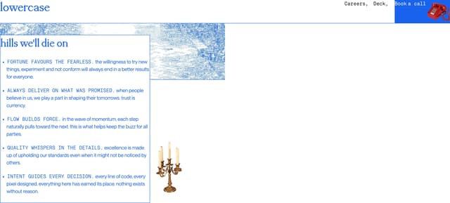 Testimonials with Serif Manifesto on lowercase.club