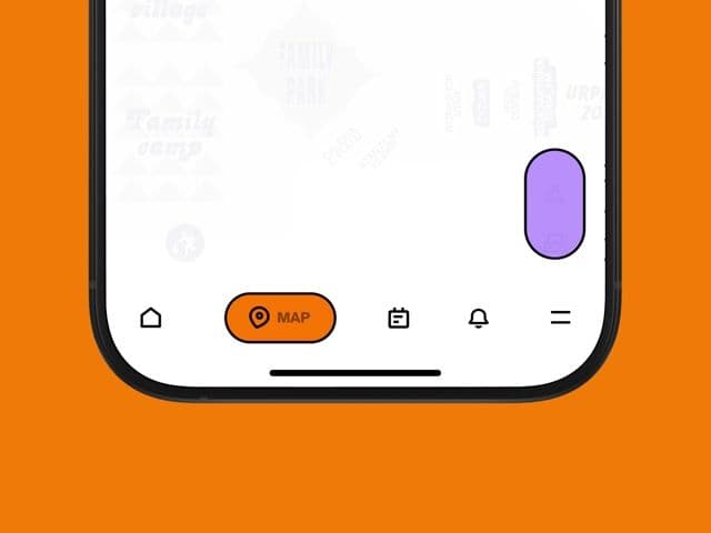 Floating bottom navigation with morphing pill indicator on postgeneric.com