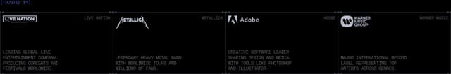 Terminal-Style Trusted By Logos on doronsupply.com