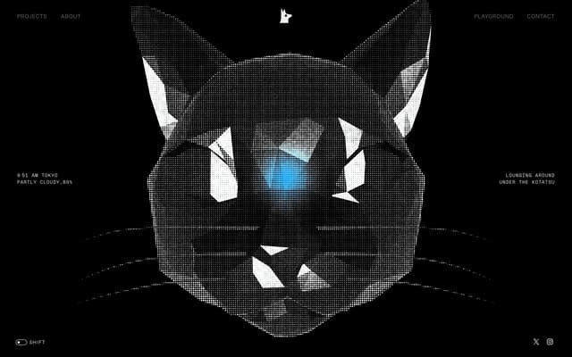 HUD Overlay with Live Data on yutaabe.com