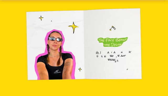 Zine-Style About with Cut-Out Photos on marina-zakharova.netlify.app