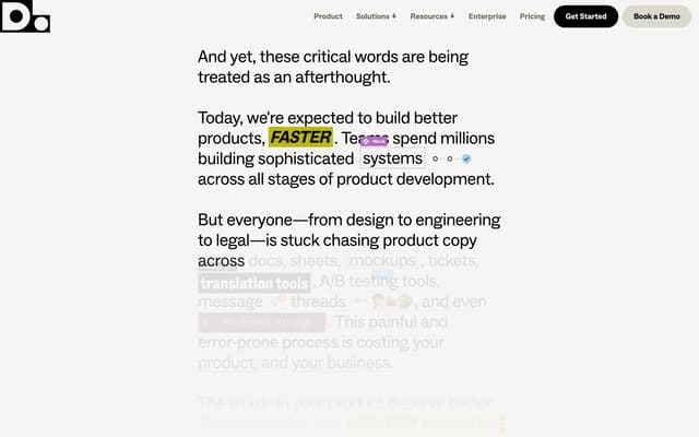 Inline UI Components in Text on dittowords.com