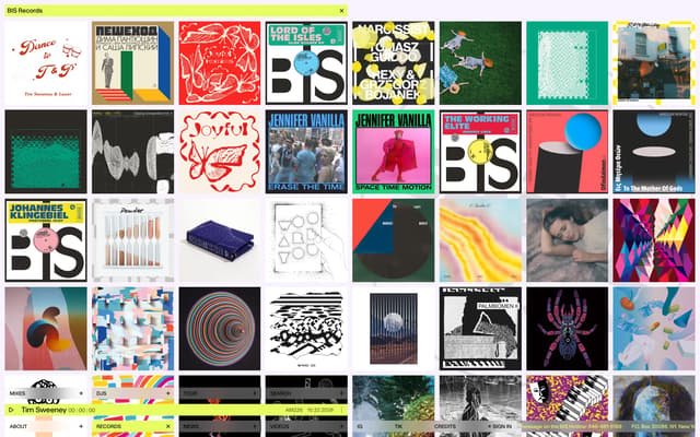 Zero-Gap Album Art Grid on beatsinspace.net