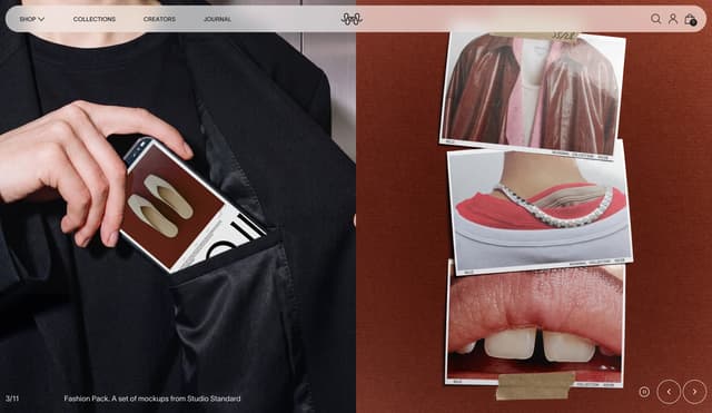 Full-Bleed Editorial Carousel on studiostandard.com