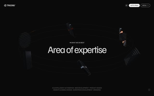Orbital 3D Services Hero on trionn.com