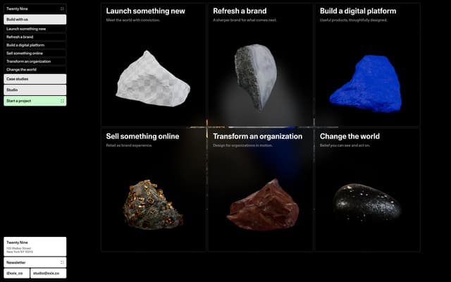 3×2 Service Grid with Minerals on xxix.co
