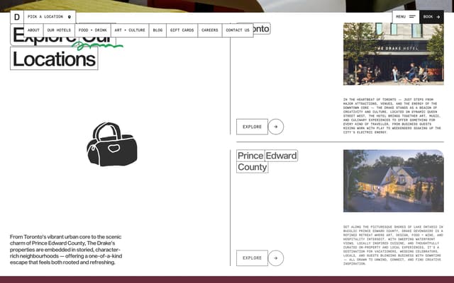 Brutalist Editorial Grid on thedrake.ca