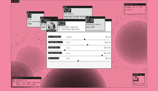 Retro OS Desktop Widgets on typesafe.ai