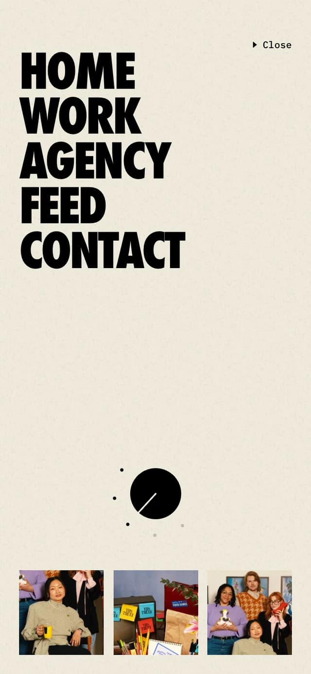 Mobile Nav Overlay on yrstruly.uk