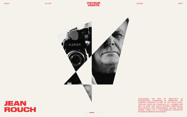 Experimental Type Over Masked Portraits on voyeurverite.com