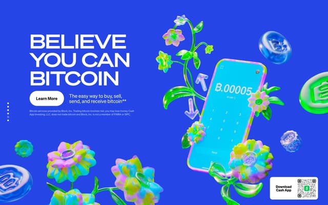 Believe You Can Bitcoin on cash.app