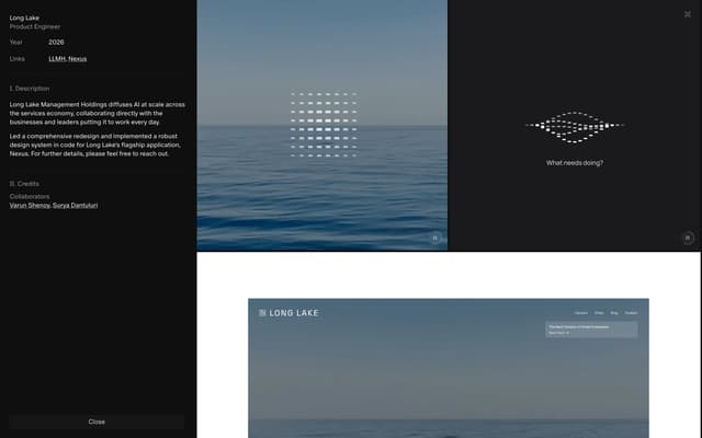 Data-Aesthetic Triptych Grid on willphan.com