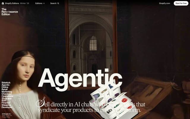 Agentic Editorial Feature on shopify.com