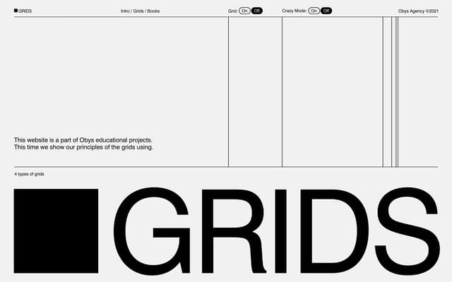 404 Error Page on grids.obys.agency