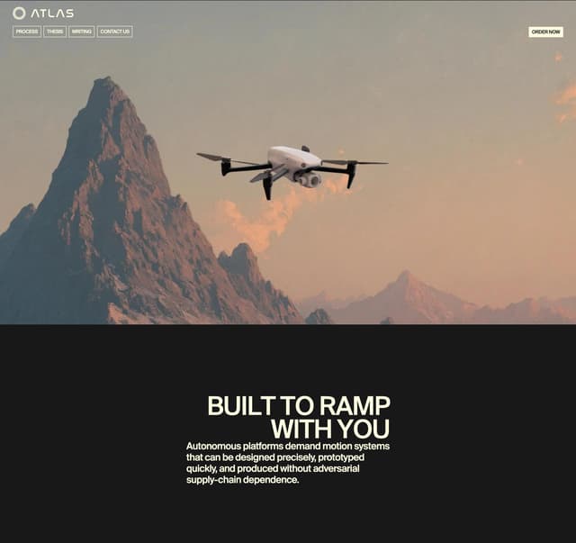 Drone Product Showcase on atlasmotion.com