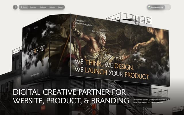 Case Study Cover with 3D Mockup on componine.com