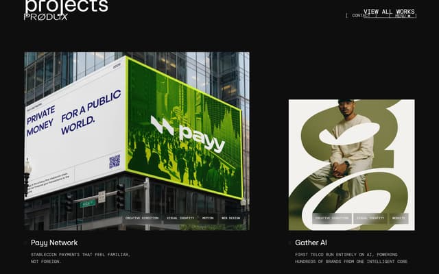 Asymmetric Project Grid on produx.design