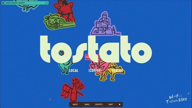Retro OS window-based navigation with draggable components on tostato.cafe