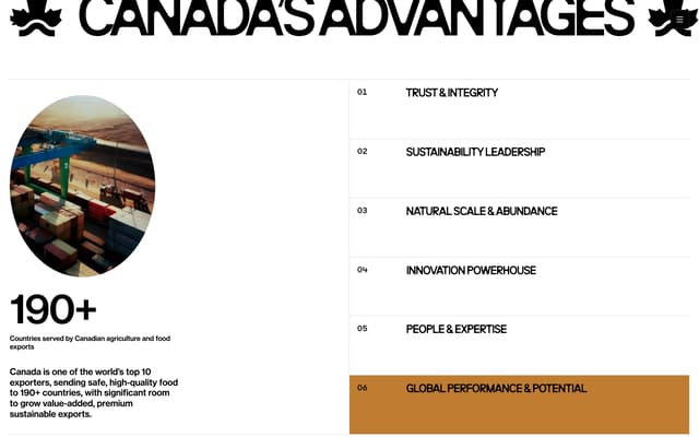 Split-Screen Stats with Accordion on letsgrowcanada.ca