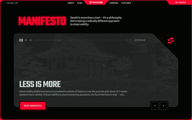 Manifesto with Temple Watermark on sazabi.com
