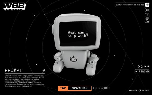 2022 ChatGPT — CRT Robot on web-rewind.com