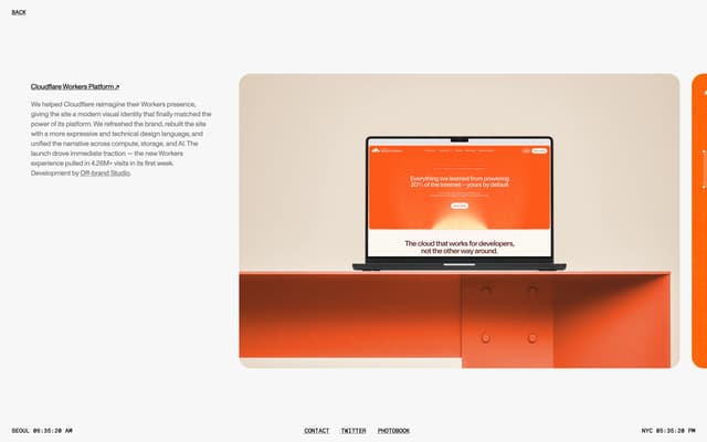Horizontal-Scroll Case Study on otherkind.design