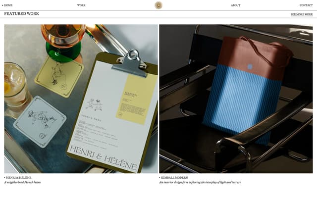 Featured Work Section with Hairline Grid on goodside.studio