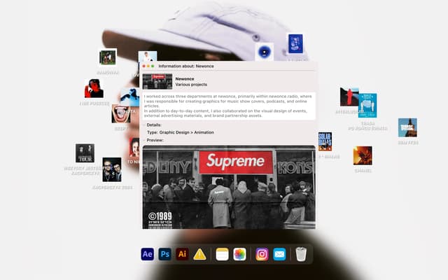 macOS Finder Project Modal on bychudy.com