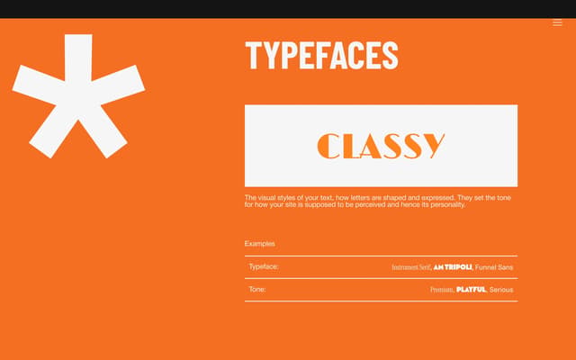 Typography Specimen Showcase on theschema.webflow.io