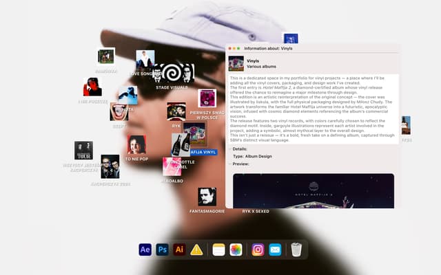 Finder Modal — Vinyl Album Design on bychudy.com
