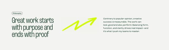 Purpose statement with highlighter on charlieholley.com