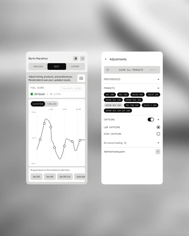 Monospaced brutalist dashboard with elevation graph on gardedesign.com