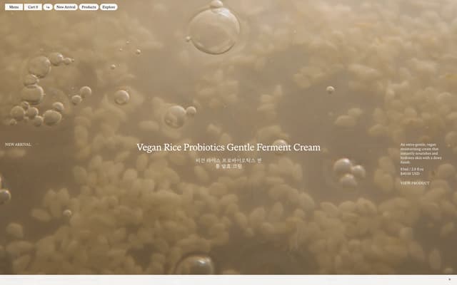 Macro Texture Product Banner on hyejaskincare.com