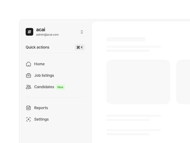 Sidebar quick actions with dynamic container morphing on hellodani.co