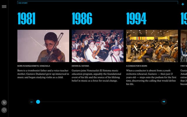 Cyan Timeline on nyphil.org