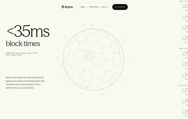 Full-Width Stats Band on aptosnetwork.com
