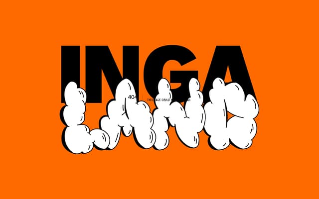Cloud Typography 404 on inga.land