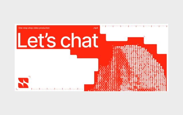 Stepped geometric CTA with halftone texture on x.com
