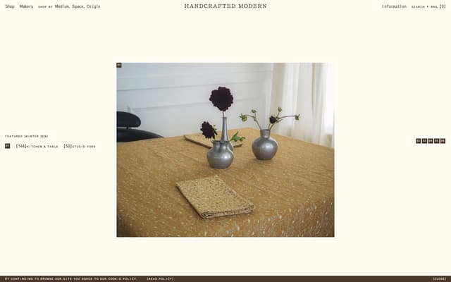 Landing Product Carousel on handcraftedmodern.co