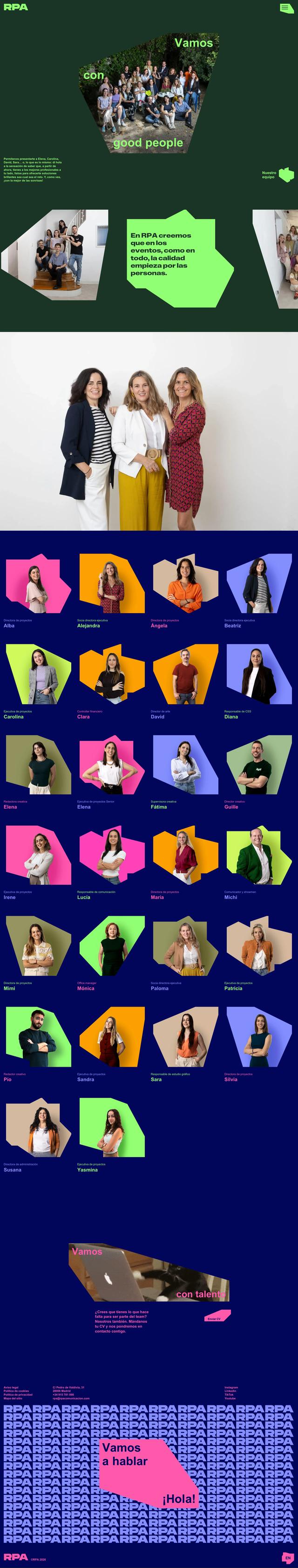 Neon-Shaped Team Cutouts on rpacomunicacion.com