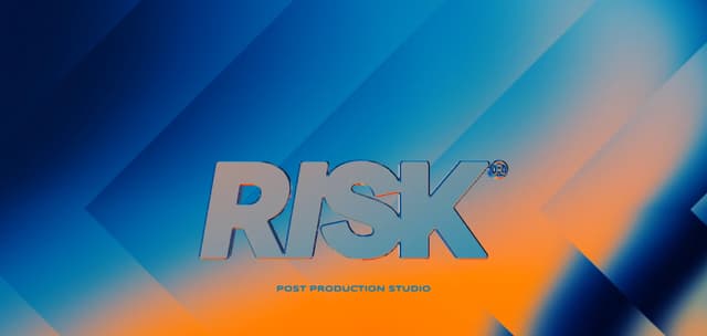 3D Extruded RISK Logotype on risk.film