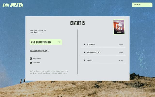 Conversational Contact Form on sanrita.ca
